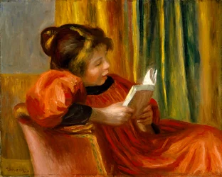 Mädchen beim Lesen, ca. 1890